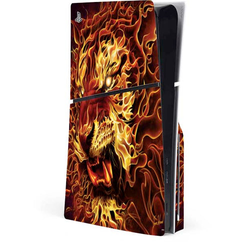 Fire Tiger by Tom Wood PlayStation PS5 Skins